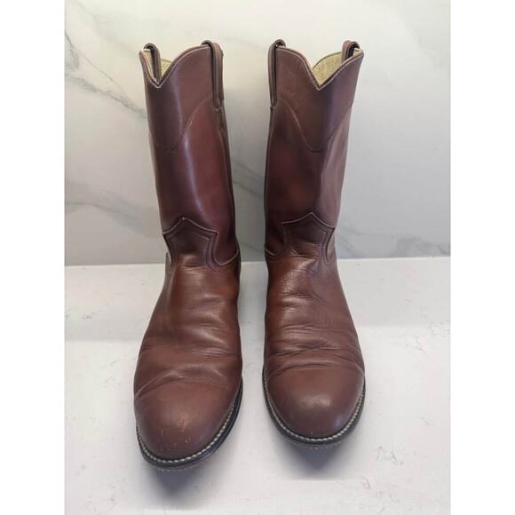 Silverton Men’s Size 10 Brown Leather Tound Toe Boots - Picture 2 of 6